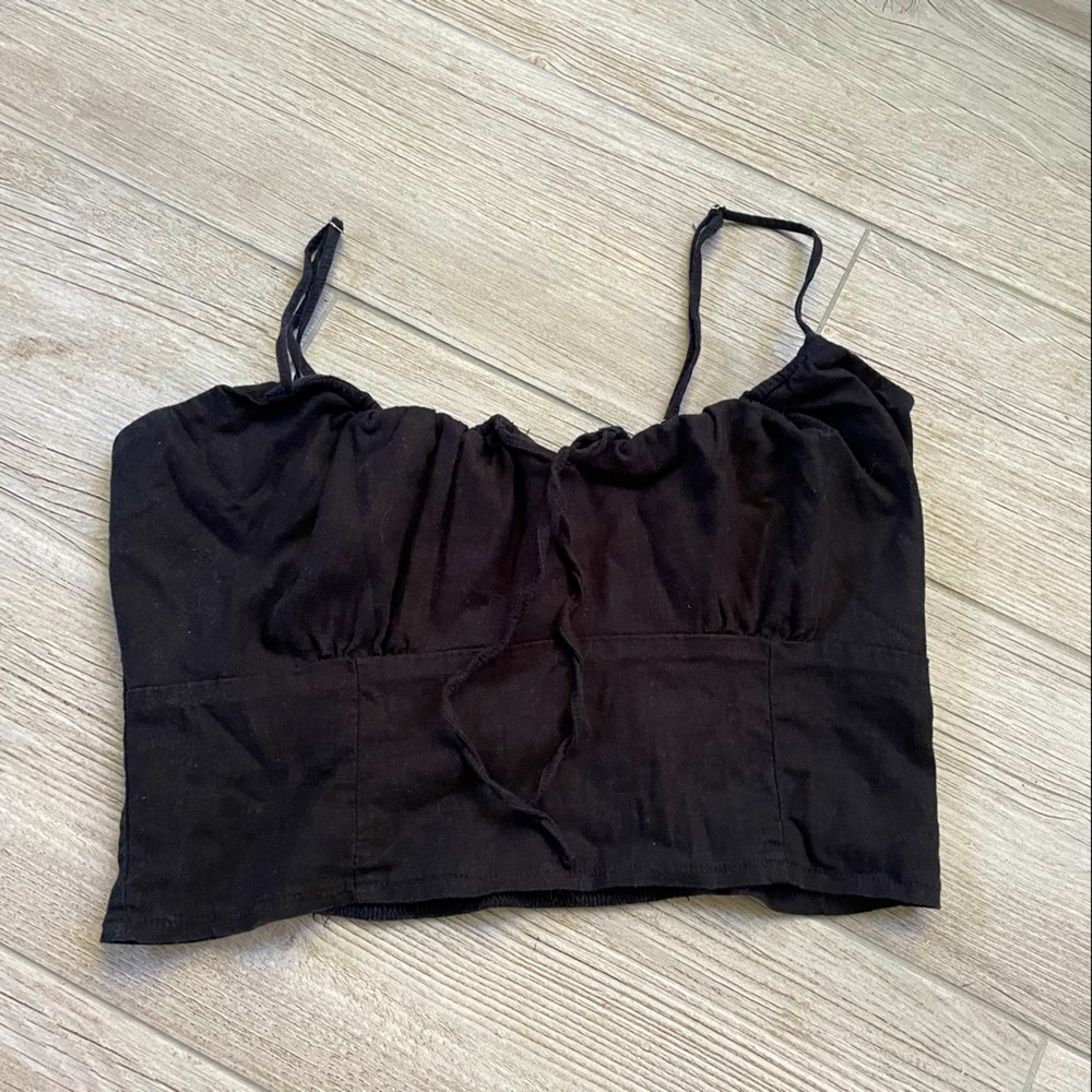 Brandy Melville | John Galt Tie Tank Top Size S
